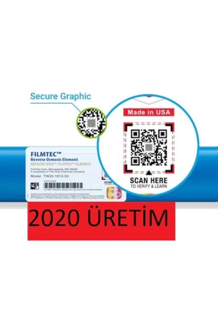 filmtec membran 100 orjinal 2020 son uretim orjinallik testi yapilabilir videolu 595
